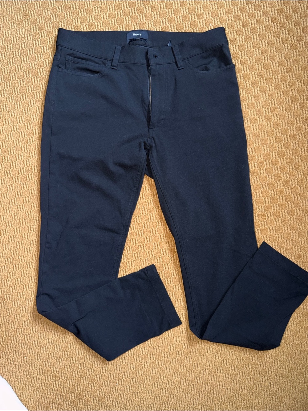 Theory Men's Soft Slim Chinos in Black